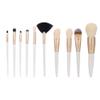 10pcs Base Eye Shadow Brush Set, Cosmetic Makeup Brushes, Ergonomic with smoothness Soft Nylon, Density for Makeup Application, view 1