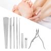 8Pcs Pedicure cutter Set, Stainless Steel Dead Skin Remover Tools Kit, Portable Foot Callus cutter with Storage, Pedicure Kit for Nail Art, Beauty Salon and Home Use view 3