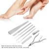 8Pcs Pedicure cutter Set, Stainless Steel Dead Skin Remover Tools Kit, Portable Foot Callus cutter with Storage, Pedicure Kit for Nail Art, Beauty Salon and Home Use view 4