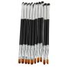 10pcs Sickle Brush, Double Ended Brush, Soft Artificial Fiber, Skin Friendly Makeup Brush, Exquisite 3D Smudge, for and Home Use view 2