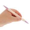 VINTORKY 3pcs Stone Sanding Nail File Pedicure Pen Nail Cuticle Pusher Art Tool for Home Salon view 3