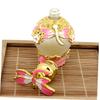 VINTORKY Aromatherapy Dropper Bottle Elegant Essential Oil Container with Dragonfly Lid for Perfume and Lotion for Travel and Gifting view 4