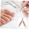 DEARMAMY Professional Stainless Steel Cuticle Scissors Manicure Tool for Fingernails Toenails Cuticle Nipper Portable Manicure Nipper Tools for Nails view 2