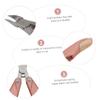 DEARMAMY Professional Stainless Steel Cuticle Scissors Manicure Tool for Fingernails Toenails Cuticle Nipper Portable Manicure Nipper Tools for Nails view 4