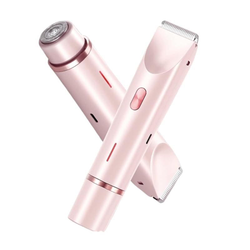 Bikini Trimmer for Women, Waterproof Electric Shaver  Painless Pubic Hair Remover with Ceramic Blades, USB-C Rechargeable (Pink)