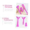 HONITANO 3pcs Eyelash Mascara Shield Silicone Makeup Applicator Lash Shield Tool Eyeliner Guard for Smooth Application view 3