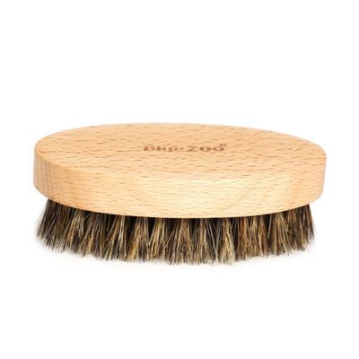 Beaupretty Beard Brush for Men Oval Boar Bristle Shaving Brush with Beech Wood Handle 8.5x4.5x2.8 cm for Grooming and Shaping Facial Hair