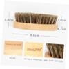 Beaupretty Beard Brush for Men Oval Boar Bristle Shaving Brush with Beech Wood Handle 8.5x4.5x2.8 cm for Grooming and Shaping Facial Hair view 2