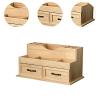 Ysyqkn Wooden Makeup Organizer for Vanity Storage Organization Box Display Stand Desk Organizer for Dresser Home Office Bedroom view 3