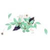 TOGEVAL Leaf Hair Side Comb for Brides Elegant Wedding Hair Accessories Floral Design for Women view 1