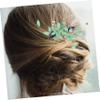 TOGEVAL Leaf Hair Side Comb for Brides Elegant Wedding Hair Accessories Floral Design for Women view 4