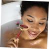 Beaupretty Red Agate Face Roller Massager Dual-Head Facial Massage Tool for Relaxation view 2
