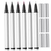 BIUDECO 6pcs Colorful Eyeliner Pen Liquid Eyeliner Pencils for Women Long-lasting Makeup for Beginners and Travel Includes Black Brown Brown Pink-purple Blue and White view 1
