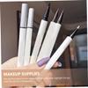 BIUDECO 6pcs Colorful Eyeliner Pen Liquid Eyeliner Pencils for Women Long-lasting Makeup for Beginners and Travel Includes Black Brown Brown Pink-purple Blue and White view 3