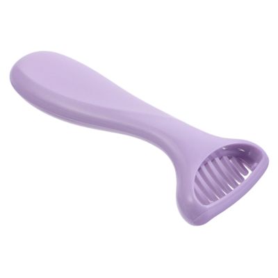 Womens Purple ABS Stainless Steel Hair Trimmer for Upper Lip and Armpits