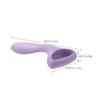 Womens Purple ABS Stainless Steel Hair Trimmer for Upper Lip and Armpits view 2