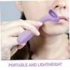 Womens Purple ABS Stainless Steel Hair Trimmer for Upper Lip and Armpits view 3
