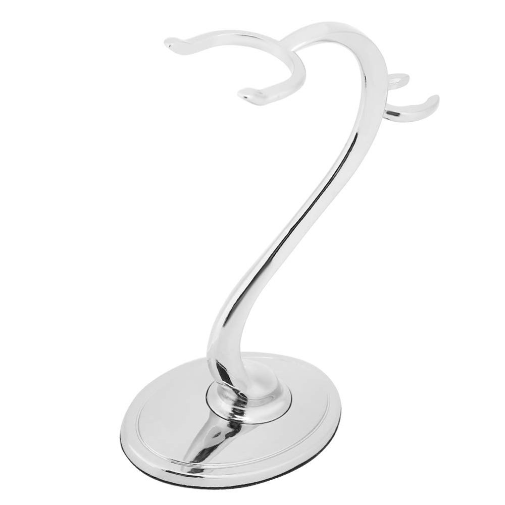 Dioche Premium Shaving Brush Stand Barber Straight Blade Barber Straight Blade Holder - Alloy Construction for Durability with Modern Design, Ideal for Salon, Home, and Travel Use