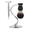 Dioche Premium Shaving Brush Stand Barber Straight Blade Barber Straight Blade Holder - Alloy Construction for Durability with Modern Design, Ideal for Salon, Home, and Travel Use view 2