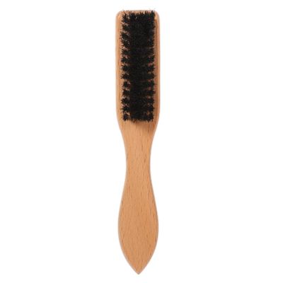 KAILIKETIY Beard Shaving Brush Natural Bristles Ergonomic Wooden Handle Portable Beard Comb Tool for Men Grooming Accessory for