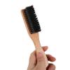 KAILIKETIY Beard Shaving Brush Natural Bristles Ergonomic Wooden Handle Portable Beard Comb Tool for Men Grooming Accessory for view 3