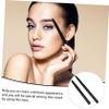 ELAYARD 2pcs Retractable Double-Ended Angled Eyebrow Brush and Eyeshadow Brush Set Cap Portable Makeup Tool for Eye Makeup Application view 4