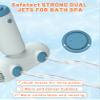 Safetect Dual Bath Jets for Tub, IP67 Waterproof & 12.73 ft Extension Cord, Bathtub Spa Jet for Tub, Home SPA, Bubble Baths Relaxing After Work, Exercise view 2