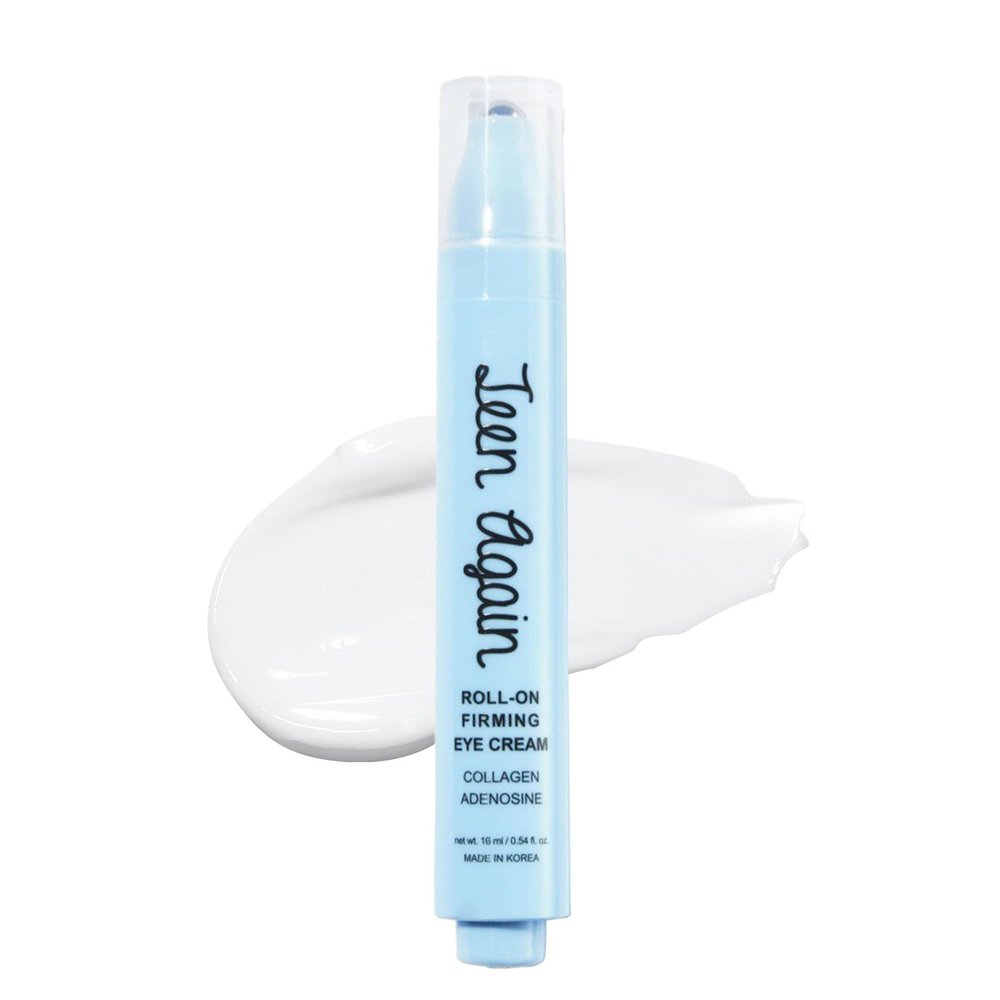 KSBC Look At Me Teen Again Roll-On Firming Eye Cream, Anti-Aging Line Smoothing Skin Care Treatment, Wrinkle Care, Cruelty Free, for Women and Men 0.54 fl. oz, 16ml