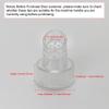 Elitzia 10 PCS Hydro Oxygen Facial Beauty Machine Tips Replacement Plastic Hydrodermabrasion Tips for Skin Cleaning Parts Large Straight Shape Tip Suitable for ETAF1324 ETDN7 Machine ETTIP5 view 2
