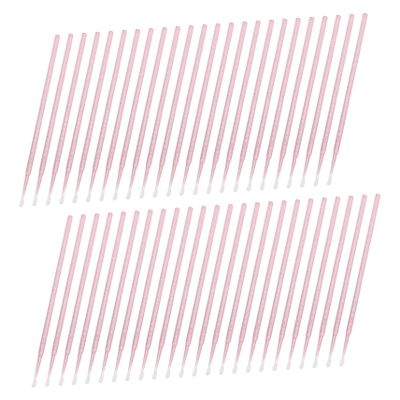 SAFIGLE 100pcs Applicator Brushes for Eyelash Extensions Precision Cotton Swabs Portable Box for Makeup Application Fine Tip Design for Accurate