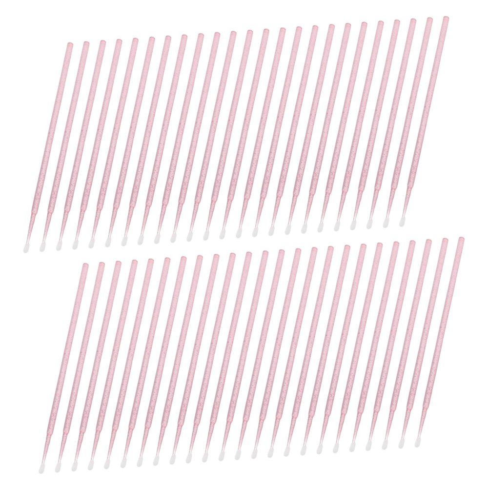 SAFIGLE 100pcs Applicator Brushes for Eyelash Extensions Precision Cotton Swabs Portable Box for Makeup Application Fine Tip Design for Accurate