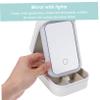 BESTYASH Travel Makeup Organizer with Mirror Elegant Cosmetic Case for Jewelry and Essentials Compact Vanity Box for Home the Go Use view 2