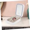 BESTYASH Travel Makeup Organizer with Mirror Elegant Cosmetic Case for Jewelry and Essentials Compact Vanity Box for Home the Go Use view 3