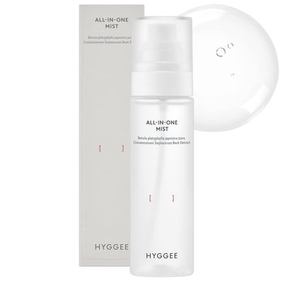 KSBC HYGGEE All in One Mist - Hydrating & Soothing Face Essence Spray for All Skin Types - Probiotics & Birch Sap Extract - Oil Control Gas Free Mist - Skin Irritation Free, 3.38 fl.oz.