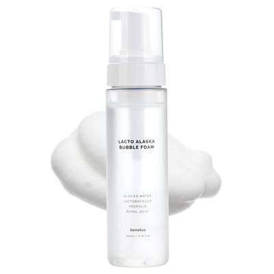 BENETUS Lacto Alaska Bubble Foam, Facial Cleanser, Face Wash, Moisture Balance, for Sensitive Skin Korean Skincare 200ml