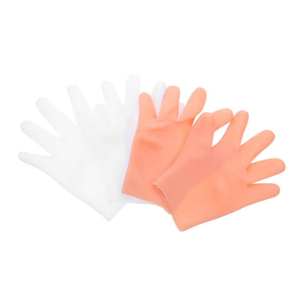 Baluue 2pairs Moisturizing Lotion Gloves of Sunscreen Hand Protectors for Soft Smooth Skin for Dry Cracked Hands and Nighttime Hydration