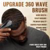 Wave Pomade 360 Greasy Pomade Wave Styler Brush Great for Wolfing, Boar Bristle Beard & Wave Brush for Barbers & Daily Use, Styling Set for Men 360 Easy Wash 360 Wave Training Hair Cream view 2