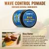 Wave Pomade 360 Greasy Pomade Wave Styler Brush Great for Wolfing, Boar Bristle Beard & Wave Brush for Barbers & Daily Use, Styling Set for Men 360 Easy Wash 360 Wave Training Hair Cream view 4