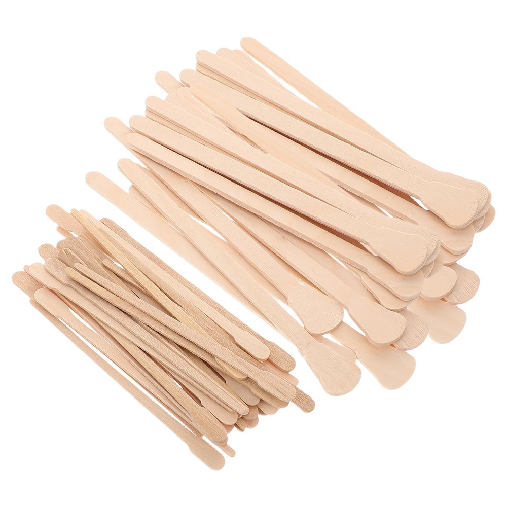 Didiseaon 200pcs Wooden Waxing Spatulas Hair Removal Tool Applicator Sticks Accurate Wax Distribution for Smooth Waxing