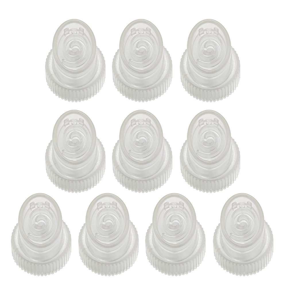 Elitzia 10 PCS Hydro Oxygen Facial Beauty Machine Tips Replacement Plastic Hydrodermabrasion Tips for Skin Cleaning Parts Medium Large Spiral Shape Tip Suitable for ETAF1324 ETDN7 Machine ETTIP2