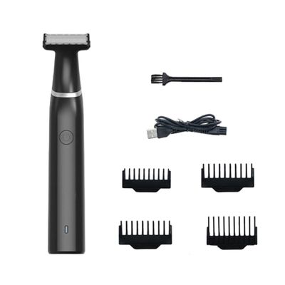 ESTCNK Body Hair Trimmer for Men Electric Groin Hair Trimmer Rechargeable Beard Trimmer Groomer Replaceable Head Waterproof