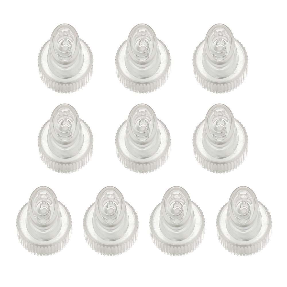 Elitzia 10 PCS Hydro Oxygen Facial Beauty Machine Tips Replacement Plastic Hydrodermabrasion Tips for Skin Cleaning Parts Small Spiral Shape Tip Suitable for ETAF1324 ETDN7 Machine ETTIP4