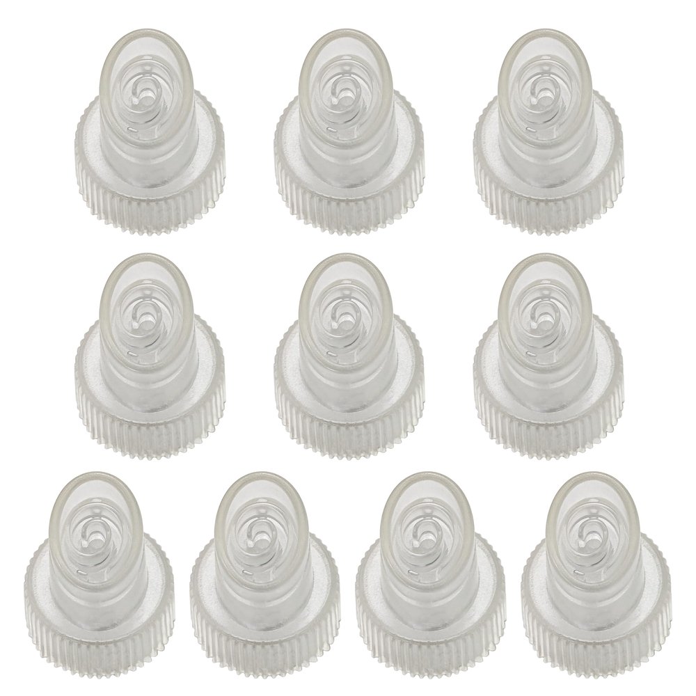 Elitzia 10 PCS Hydro Oxygen Facial Beauty Machine Tips Replacement Plastic Hydrodermabrasion Tips for Skin Cleaning Parts Medium Small Spiral Shape Tip Suitable for ETAF1324 ETDN7 Machine ETTIP3