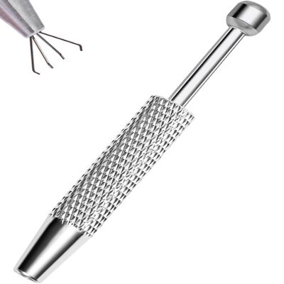 OUFER Piercing Ball Grabber Tool for Changing Piercing Jewelry, 316L Surgical Steel Internally Threaded Push Pin External Thread Assistant Body Piercing Kit for Ear Nose Lip Tool