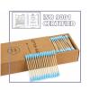 Pink Cotton Swabs 500 Count Natural Bamboo Cotton Buds Double Tips Eco Friendly Biodegradable Organic Buds (Black) view 4