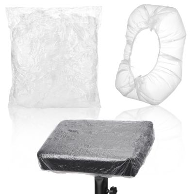 Dynvue 100pcs Thickened Tattoo Tray Covers Disposable, 2 Pack Extra-large Tattoo Table Cover Suitable for Max 22.4x14.6x7.1in, Elastic and Dustproof Covers for Tattooing Arm Rest Stand Salon Trays