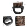 CALLARON Men's Beard Brush 1 Piece Round Bristle Brush for Grooming Portable Black Handle for Personal Care and Travel view 2