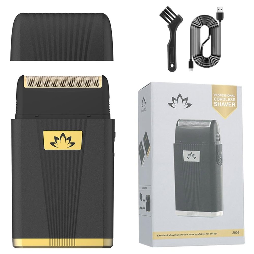 Electric Shavers Foil for Men Electric Shaver Rechargeable Grooming Shaver for Face Beard Trimmer Reciprocating