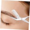 LIFKOME 1 Set Eyebrow Grooming Kit Eyebrow Trimmer Scissor Portable Stylish Design for Precise Trimming and Travel Transparent Color view 4