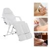 Facial Chair Esthetician Table, Multi-Purpose Tattoo Salon Chair Professional Split Legs Multi-use Massage Table Spa Chairs with Adjustable Buckles & Armrest for Salon Beauty (White+Split Leg) view 4